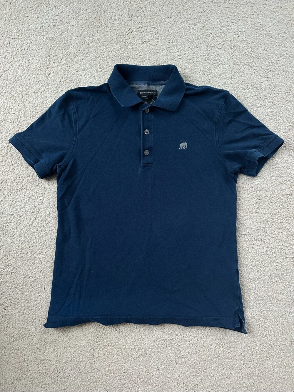 Banana Republic Men's Navy Polo with Subtle Logo